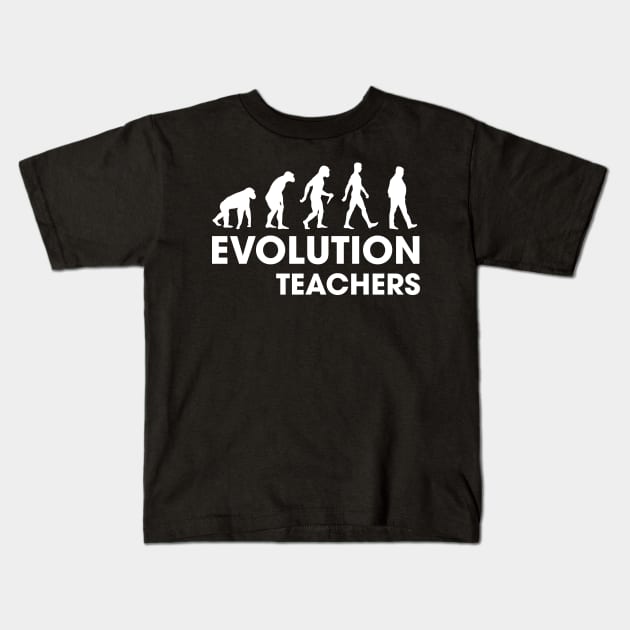 Evolution Of Teachers Kids T-Shirt by JamesBennettBeta